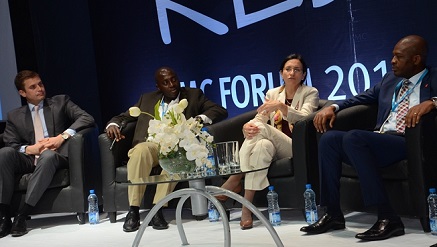 (L-r): Travers Nicholas, systems engineer manager, Levant and Emerging Africa Region, EMC, Shola Sani, manager, Information Systems, Addax Petroleum, Patricia Florissi, vice president and Global Chief Technology Officer (CTO), EMC Sales, and Rasheed Adegoke, director of Information Technology, United Bank for Africa (UBA), at the 2014 edition of the EMC Forum in Lagos.